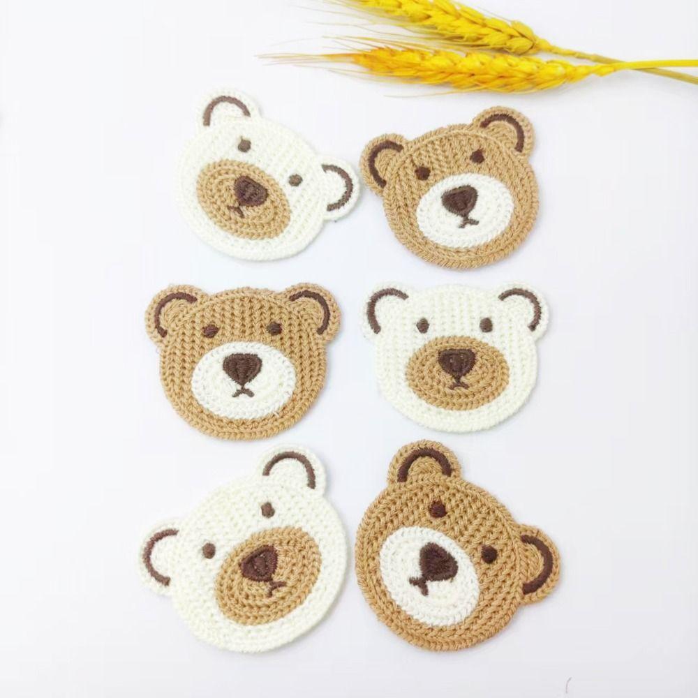 Mini For Clothes Cartoon Clothes Decoration Animal Bear Embroidery Stickers Appliques Patch Badge
