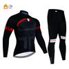 Cycling Jersey Set 2025 Men Winter Thermal Fleece Long Sleeve Road Bike Cycling Clothing MTB Cycling Jacket Ropa Ciclismo Hombre
