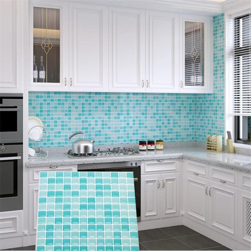 

1pcs 3D Design Mosaic Tile Sticker Self-adhesive Peel and Stick Backsplash Wall Decoration 10