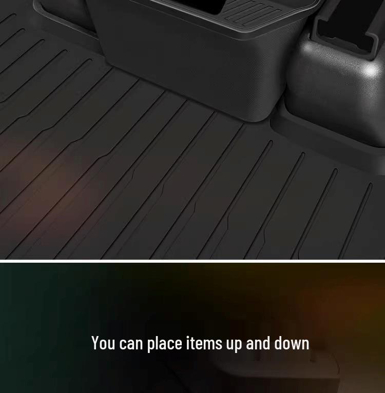 Rear Row Storage Organizer & Trash Can for Tesla Model Y Accessories