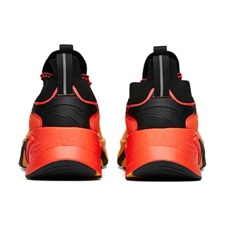 New Anta Running Collection Cushioned Slip-Resistant Abrasion-Resistant Low-Top Running Shoes Men's Yellow Black Red 112145596-1