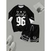 Summer Men's Short Sleeved Set Features Breathable, Sweat Absorbing, Casual Sports, and Digital Printed Streetwear