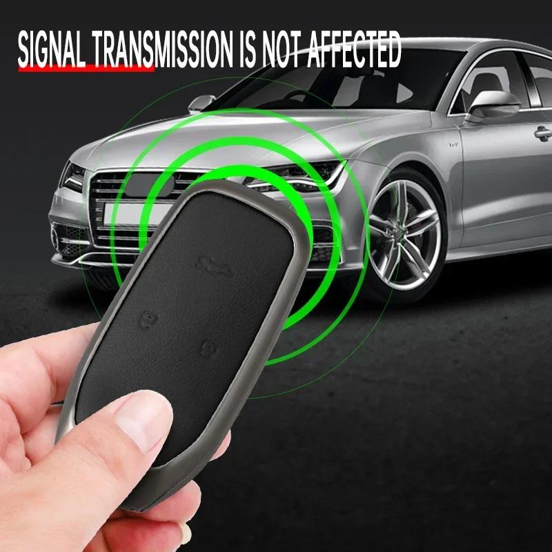 Key Fob Remote Mount Case Cover Fit For Changan Hunter F70 Cs35 Cs75 Plus Cs85 Coupe Cs95 Smart 4 Buttons Protector Skin Auto Accessories