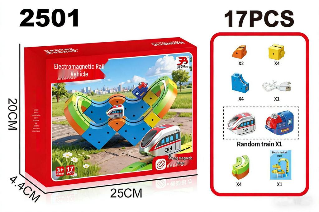 Versatile Magnetic 3D Track Car: Children's High-Speed Electric Rail Toy