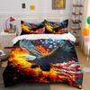 Eagle, Flames, Stars, Flag. Bedding Sets Duvet Cover Sets Duvet Covers Pillowcases(1 * Duvet Cover 2 * Pillowcases Without Duvet Insert)
