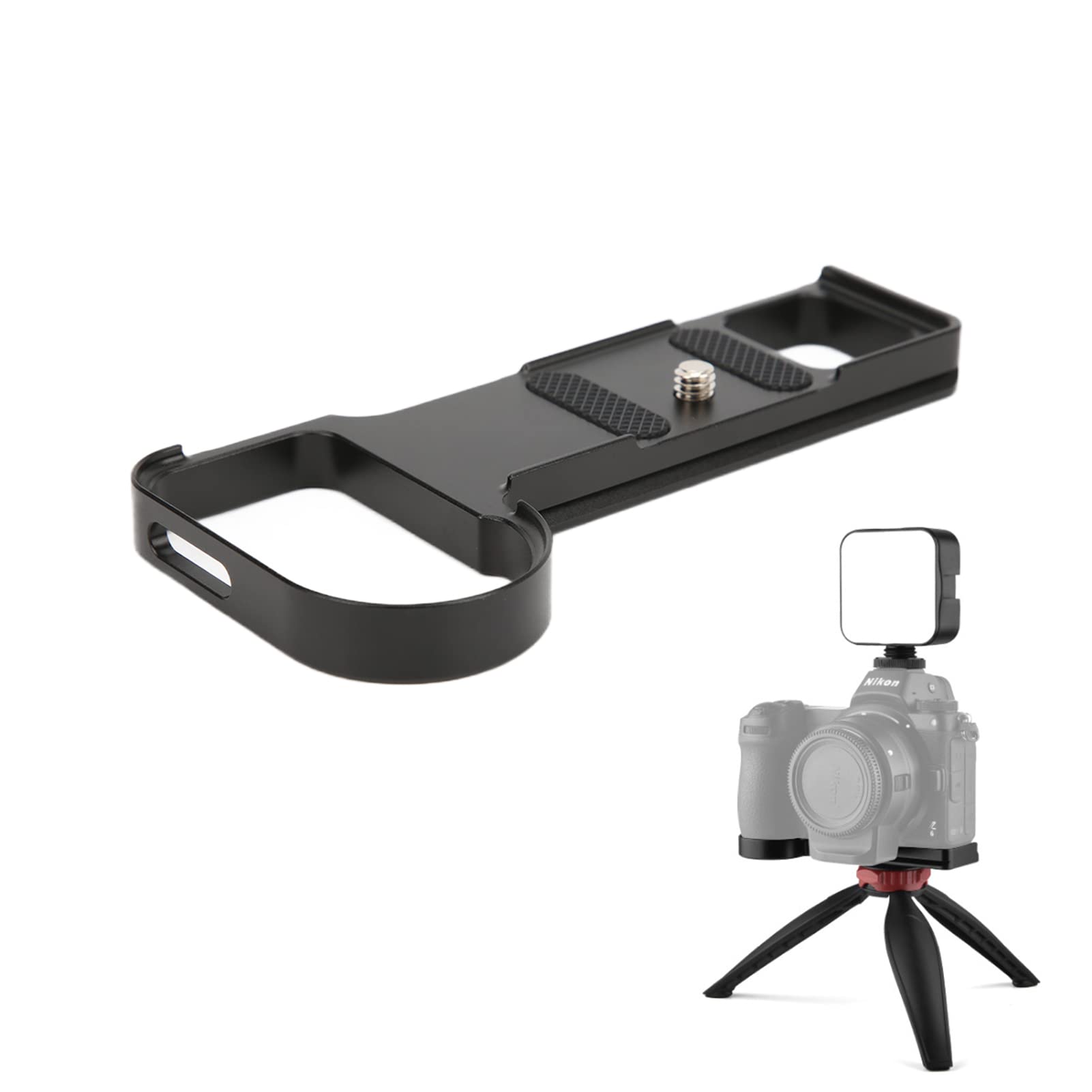 

Vbestlife Mirrorless Camera Quick Release Base Plate for Metal Hand Grip Plate with Screw and Hex Wrench Z6/Z7, 1/4