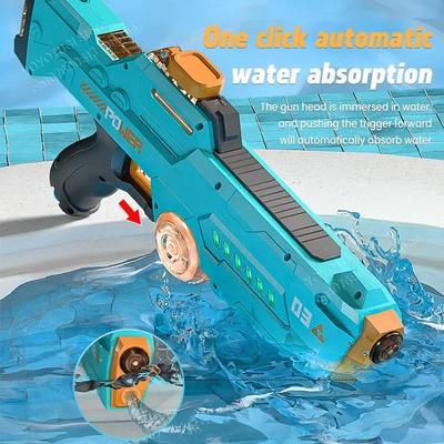 Non-Toxic Water Absorption Gun New Light Electric Water Gun Large Capacity Automatic Summer Outdoor Children Adult Water Play Toy Gun