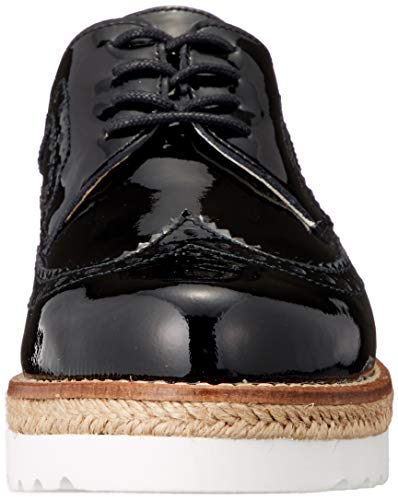 Bontre Women's Jute Platform Lace-Up Shoes, Black, Size 22.5cm, 05702BLK35