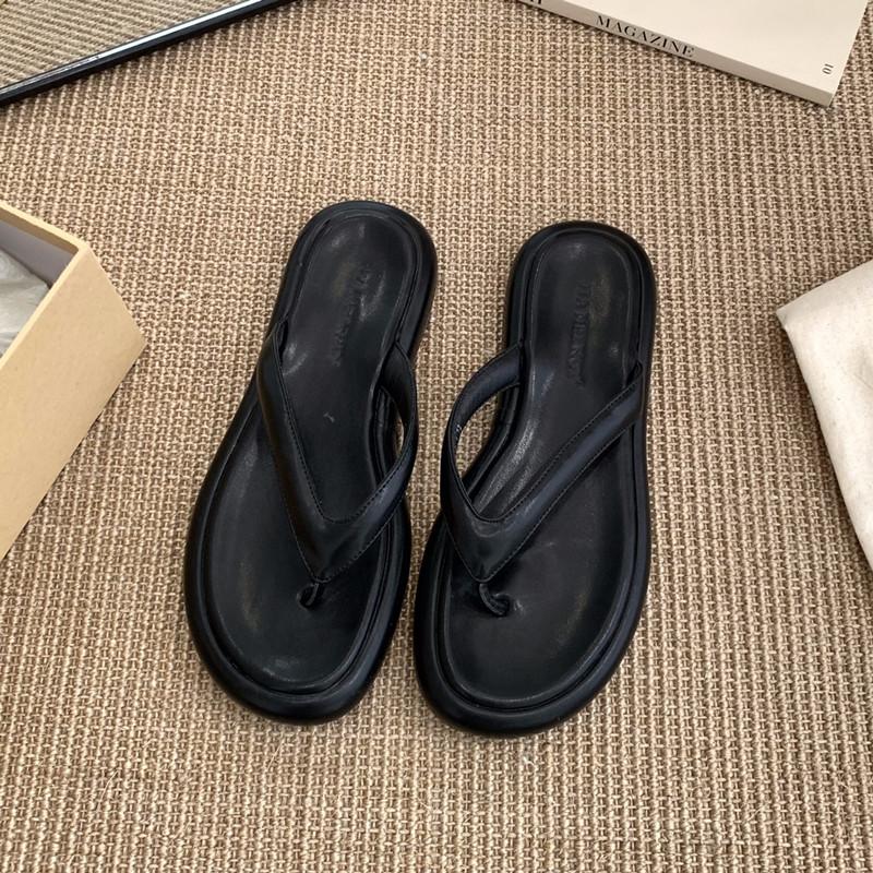 

Мода Байламос Летние Новые Конфетные Цвета Женские Тапочки Модные Слипоны Женские На Плоском Каблуке Вьетнамки Мягкие Повседневные Шлепанцы Сандалии для Отпуска 39 чёрный