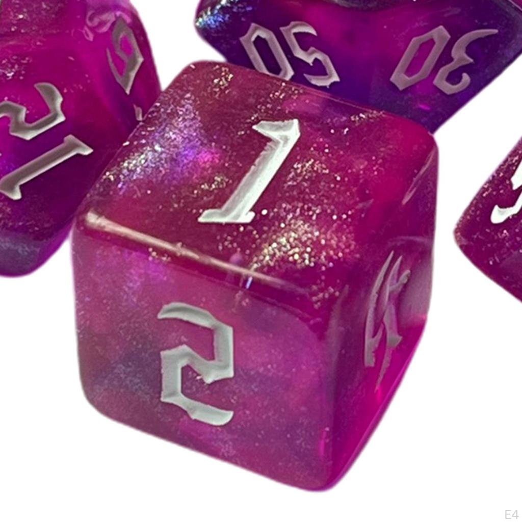 Zestaw 7 elementów wielościennych D8 D10 D12 do gry stołowej DND