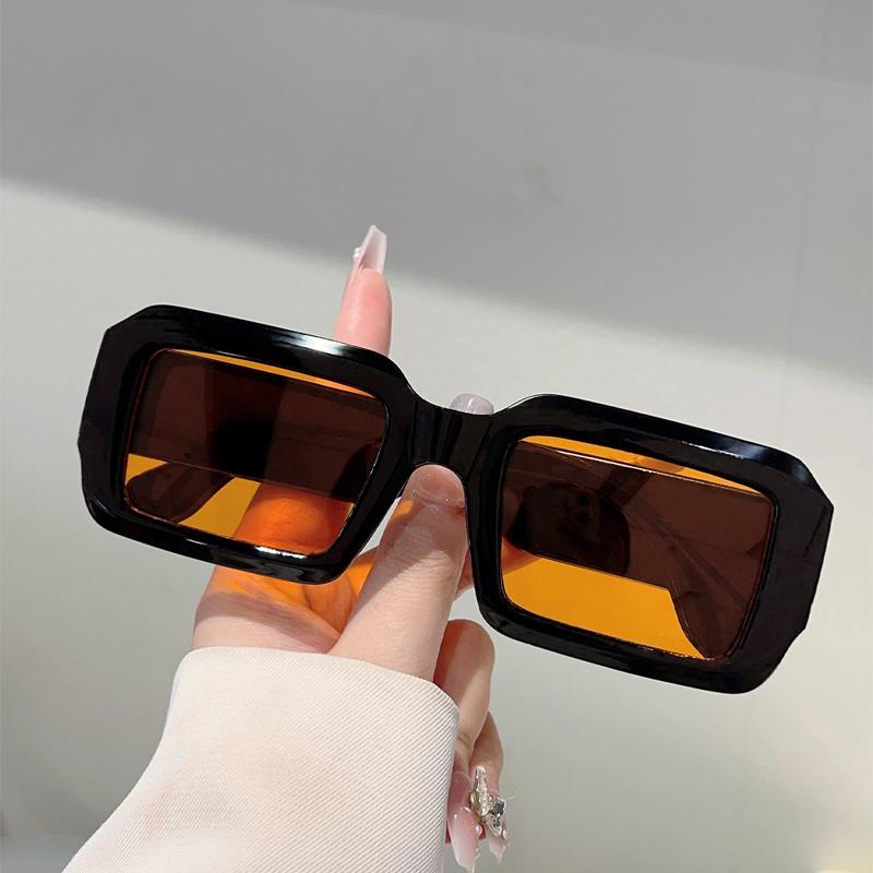Rectangle Sunglasses Men Fashion Outdoor Casual Shades Women Trendy Luxury Brand Design Beach Vacation Decor Sun Glasses
