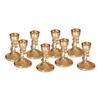 8pc Crystal Candle Holders Glass Candlestick Holder for Standard Candle Sticks Wedding Centerpieces Christmas Table Decor Bulk