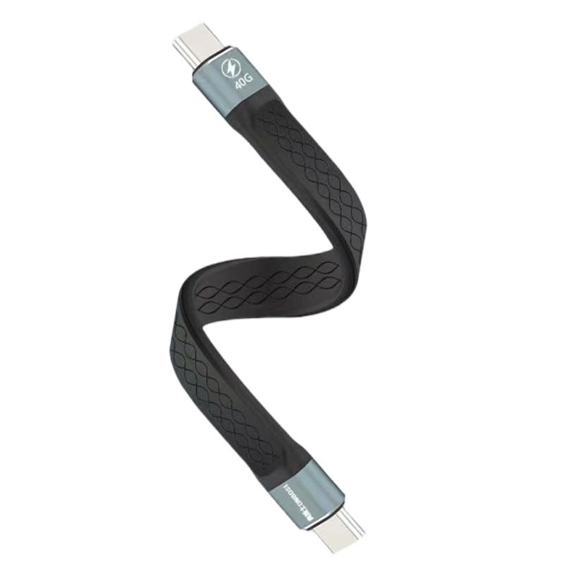 

Короткий кабель USB C 13 см, 240 Вт Power Delivery, 40 Гбит/с Передача данных, 8K Видео, Совместим с 4 Для ноутбуков 1