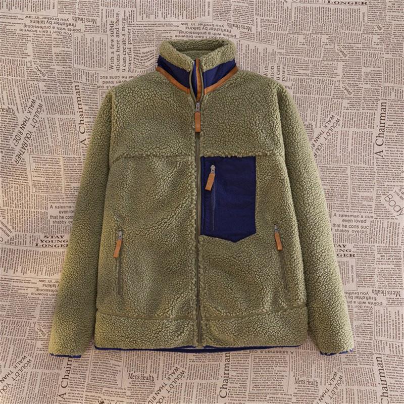 Winter Men Outdoor Sweater Lamb Fleece Submachine Jackets Down Jackets Male Windproof Coldproof Warm Comfortable Outerwear