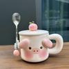 Holiday Gift for Girls Piggy Cup Gift for Best Friend Girlfriend Practical Water Cup Creative Gift Box Mug