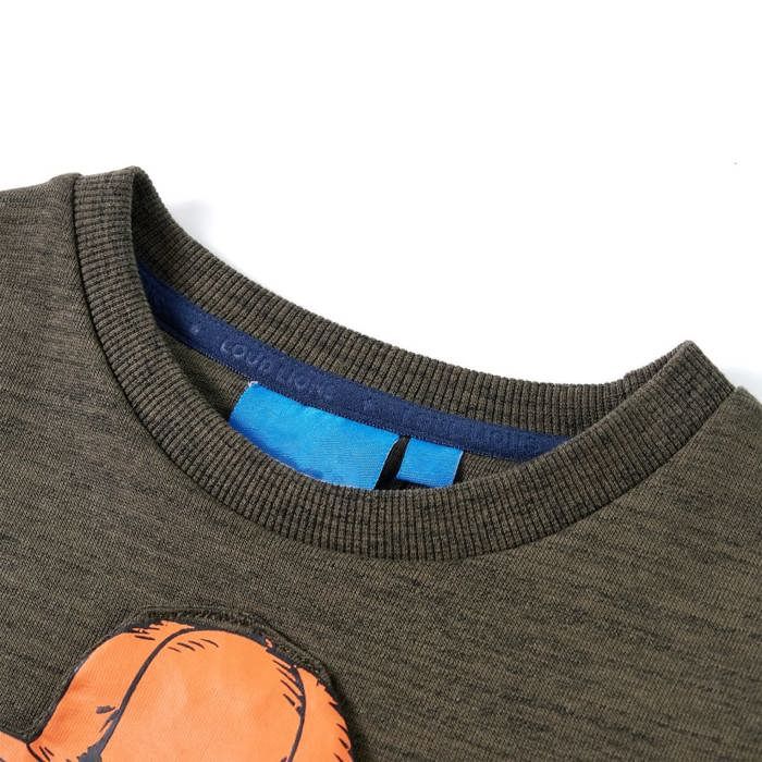 Sweatshirt pour enfants kaki foncé mélangé 92/104/116/128/140