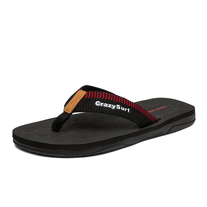 Summer flip-flops size 40-45 cool slippers men's feet beach soft bottom trend casual