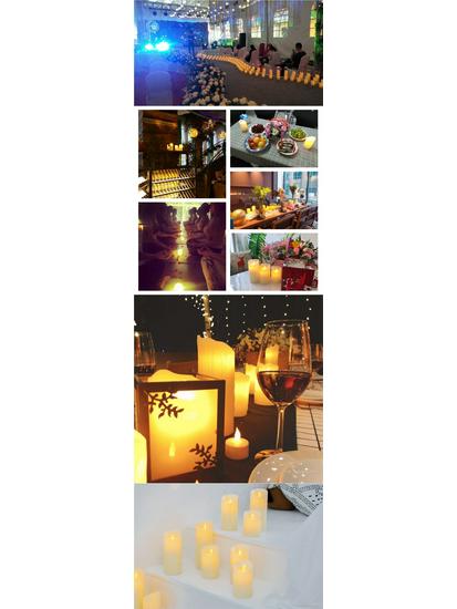 Rechargeable LED Candle Lights with Remote Control for Weddings, Birthdays, and Romantic Proposals