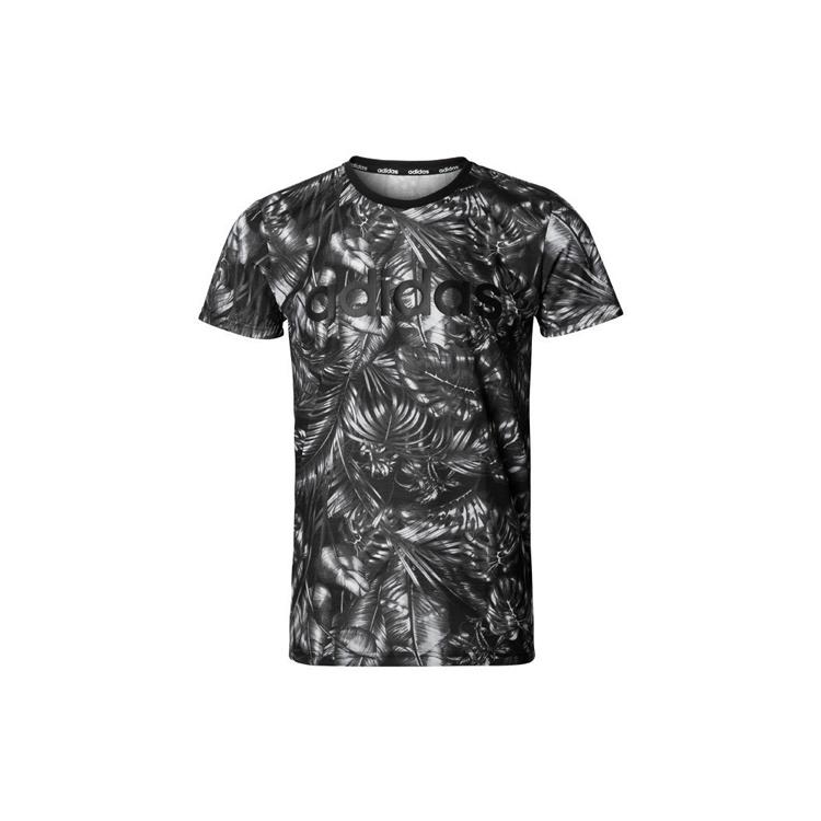 adidas neo Sports Breathable Training Running Round Neck Short Sleeve Camouflage Men s DW8193 S