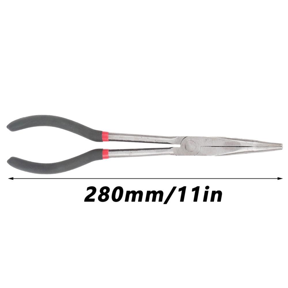 Bent Tip Curved Nose Pliers 11 Inches 45 Degrees Pliers Extended Handle Pliers DIY Projects