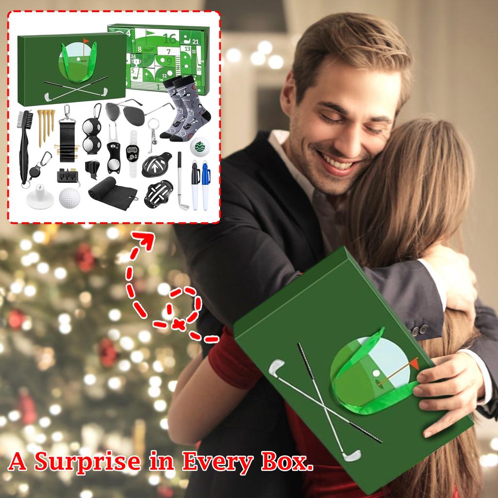 3D Stereo BlindBox Airplane Box Golf Advent Calendar BlindBox Christmas Surprise Countdown Gift