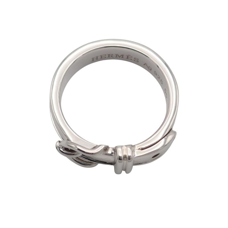 HERMES  #10(JP Size) 50  Ring Silver925 Women