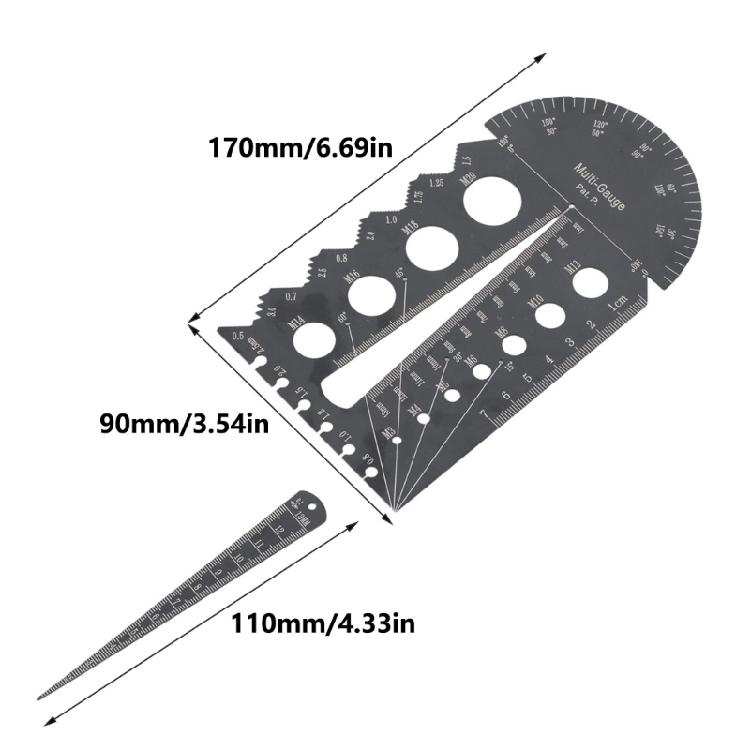 Efficient Stainless Steel Thread Screw Gauge Machine Manufacturing Gauge for Precise Metric and British Measurements