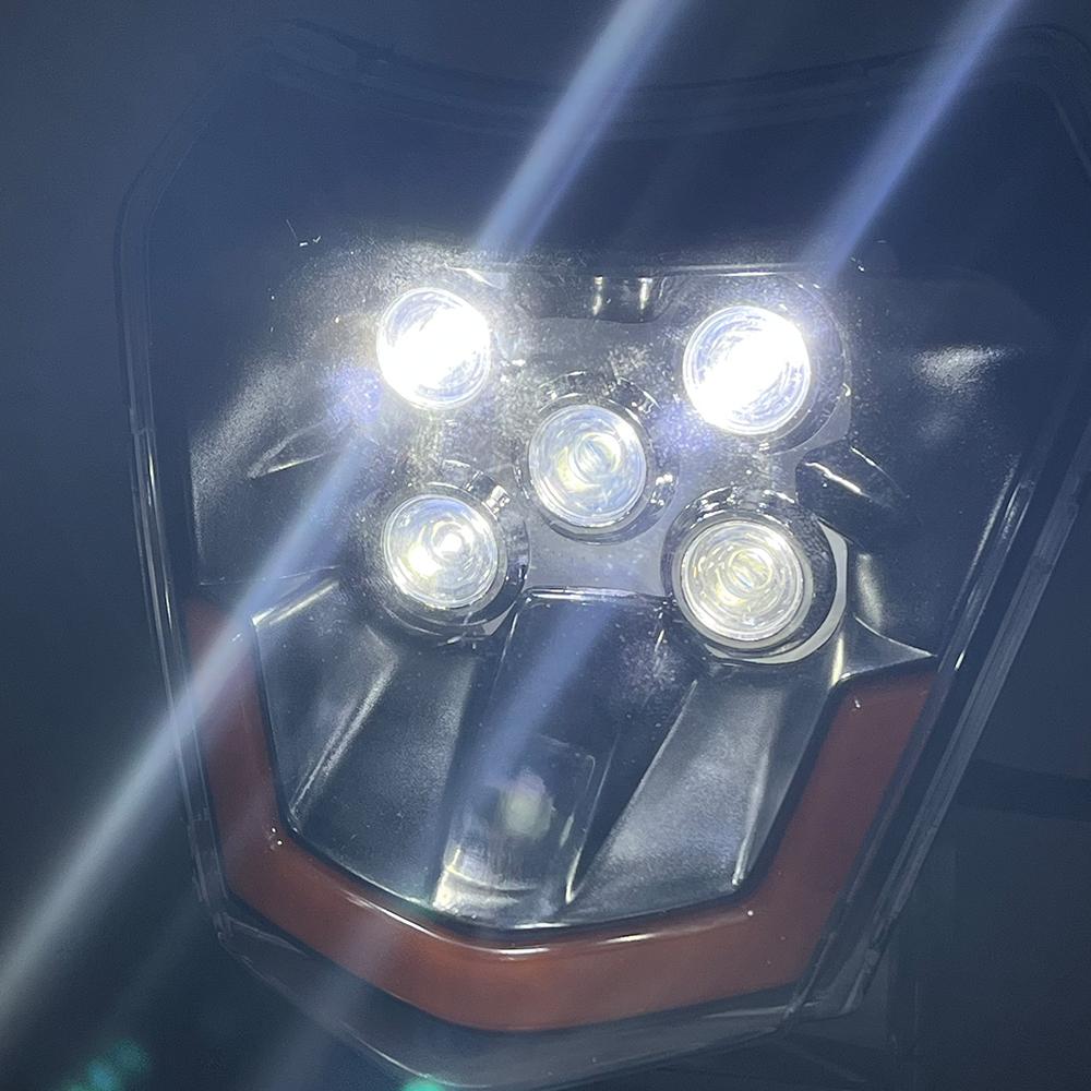 For KTM EXC Motocross LED Headlight Lamp Core XC SX SXF XCW EXCF 125-500 2016 to 2026 Dirt Pit Bike Supermoto Accessories Enduro