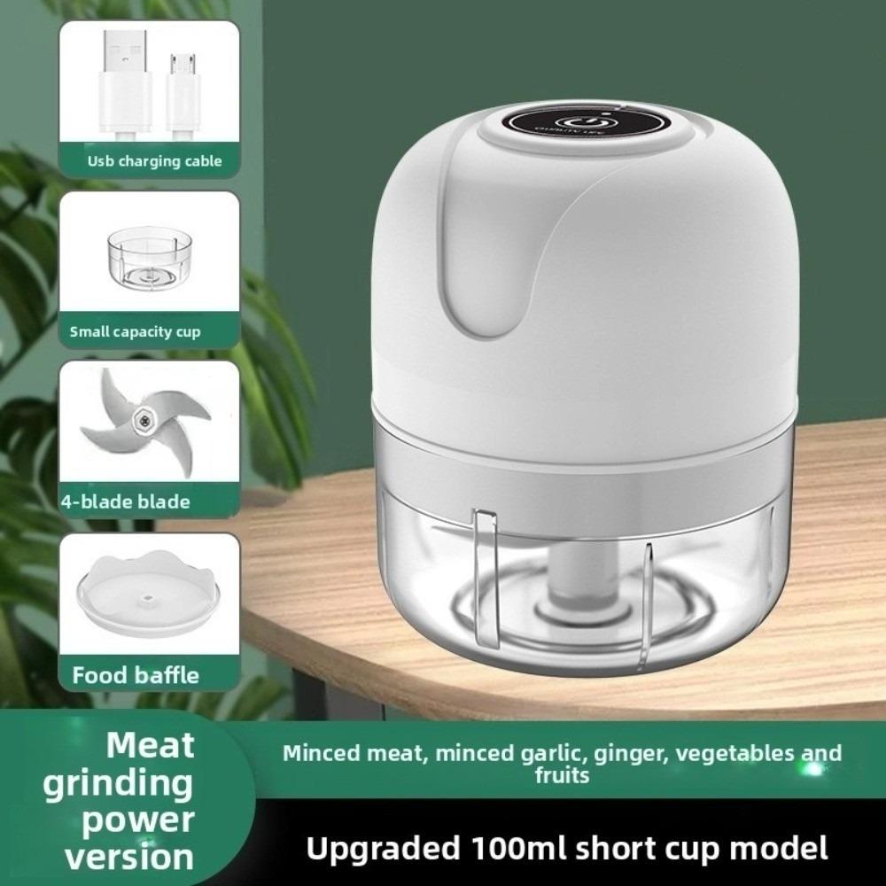 Vegetable Crusher Mini Food Chopper Wireless USB Meat Grinder Electric Garlic Chopper Kitchen