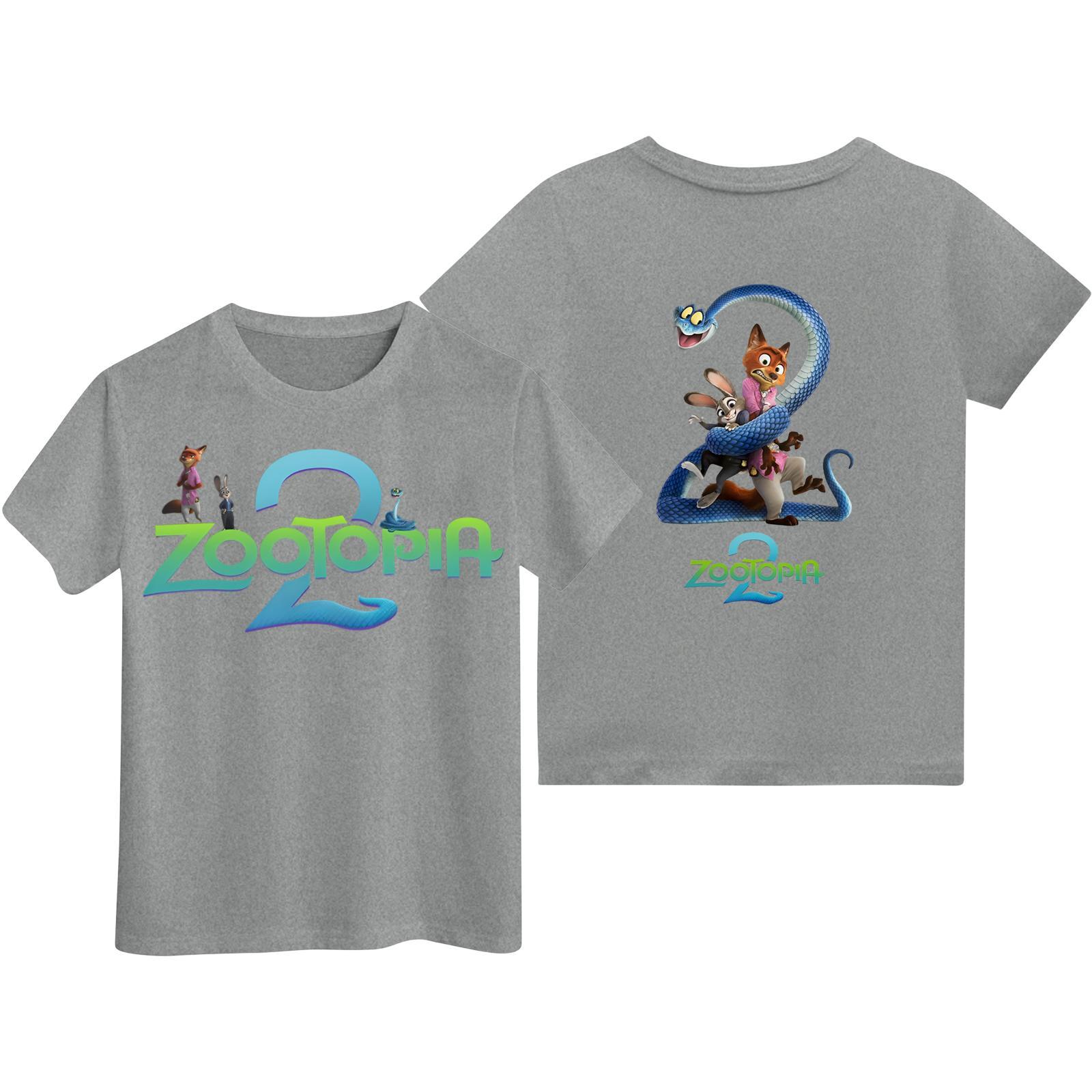 

Детская повседневная модная футболка с коротким рукавом и мультяшным принтом 110