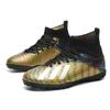 Male and Female Adult High-top Breathable Football Shoes Long Nails Broken Nails Artificial Turf Training Shoes Breathability Technology