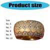 Lightweight Copper Clovers Ring With Crystal Zircon Embellished Gold Color Ring Jewelry For Daily Wear Or Formal Event