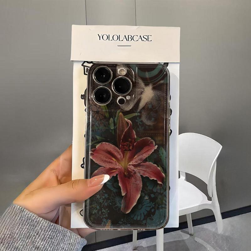 

Gilded Lily Flowers Phone Case For Samsung S26 S25 S24 S23 S22 S21 S20 FE Note20 Note10 Plus Ultra Lite Edge 5G Soft TPU Cover Samsung S23 Plus 5G