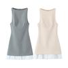Kaslead New Arrival Women's Clothing Fashion Style Silm Poplin Patchwork Short Dress 2305554