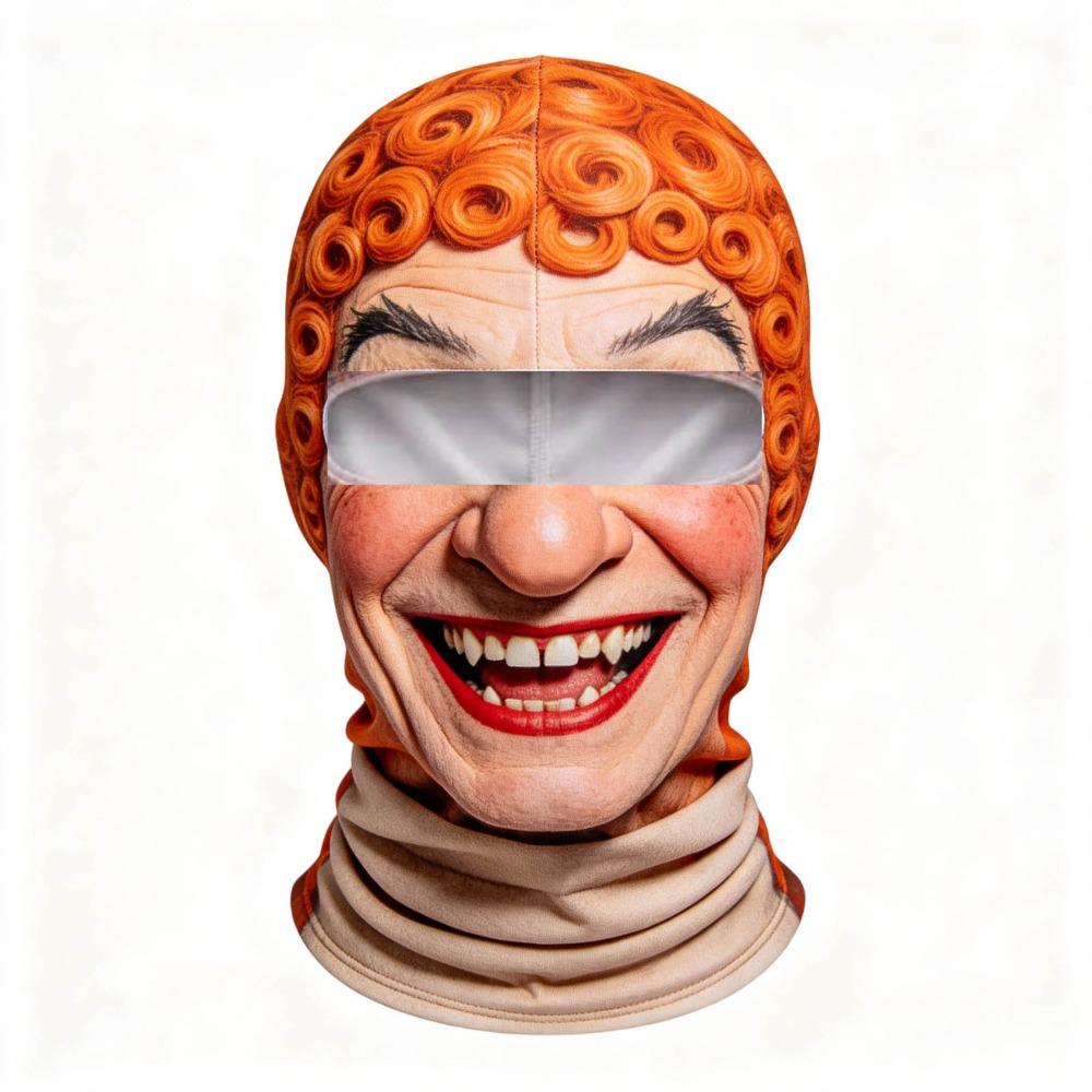Unisex Size Funny Prank Mask 3D Print Motorcycle Ski Face Mask Motorcycle Riding Mask Motorcycle