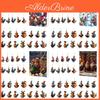 Christmas Blind Box Countdown Calendar With Acrylic Rooster Ornaments For Holiday Decor And Gift Giving