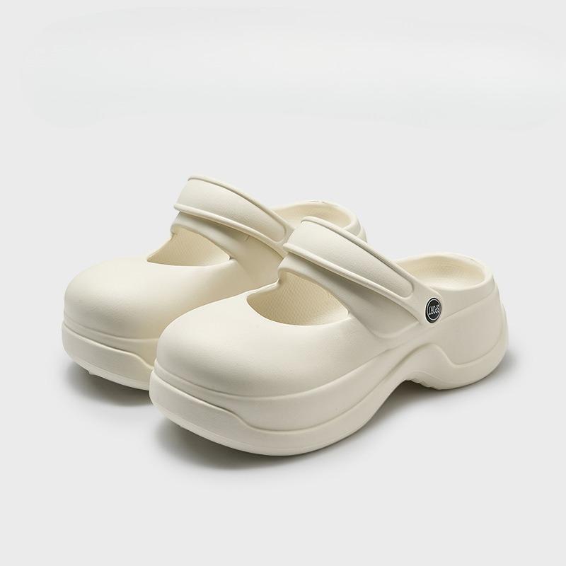 Thick-soled Height-increasing Shoes, Fashionable and Versatile, Beach Flip-flops, Breathable and Anti-slip Clogs