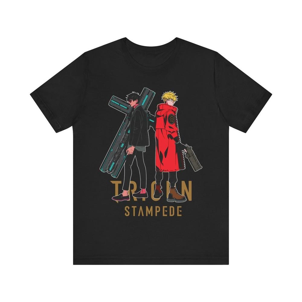 

Anime Trigun Stampede Vash Nicholas T Shirt Size S - 5Xl BLACK Size S - 5XL Unisex T-Shirt XL