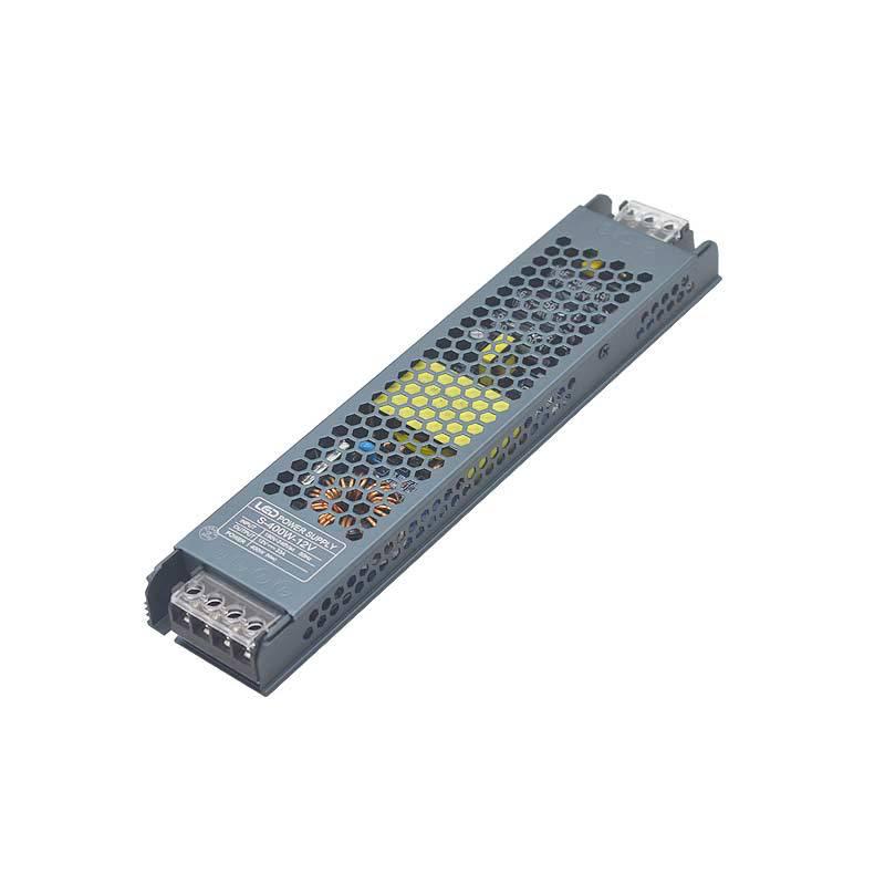 Ultra-Thin LED Power Supply for Light Strips: 220V To 24V/12V Silent Transformer for Advertising Displays.