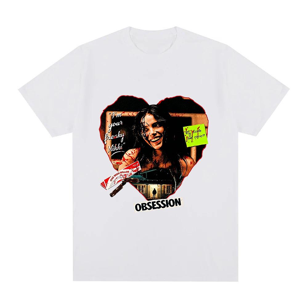 2026 New Obsession Movie Tshirt Cotton Daily Wear Graphic Print Tees Streetwear Fashion Unisex Unisex Casual Round Neck Tops Summer