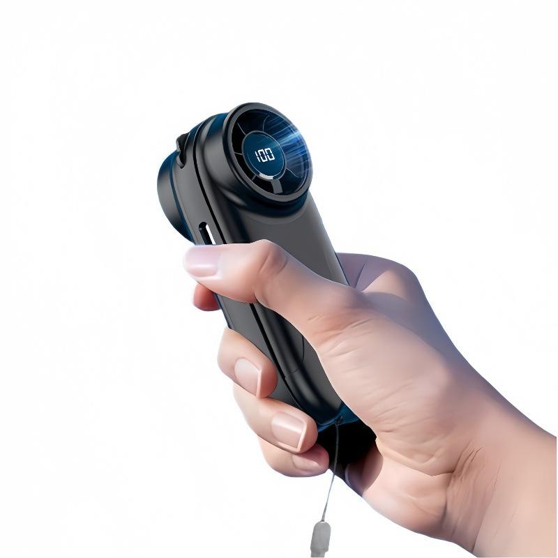 Portable High-Speed Neck-Hanging Mini Fan – Long-Lasting, Strong Wind, Desktop Turbine Design