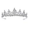Alloy Electroplated Thick Silver Headband Type Bridal Crown Hair Accessories Wedding Accessories Children's Headbandv
