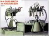 Miniart 1/35 Scale Soviet M-4 Quad Maxim AA Machine Gun Plastic Model Kit MA35211
