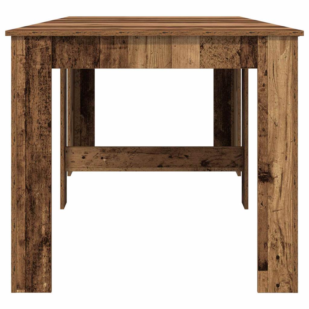 Dining Table 240 x 85 x 75 cm Particleboard Reclaimed Wood Look Rectangular