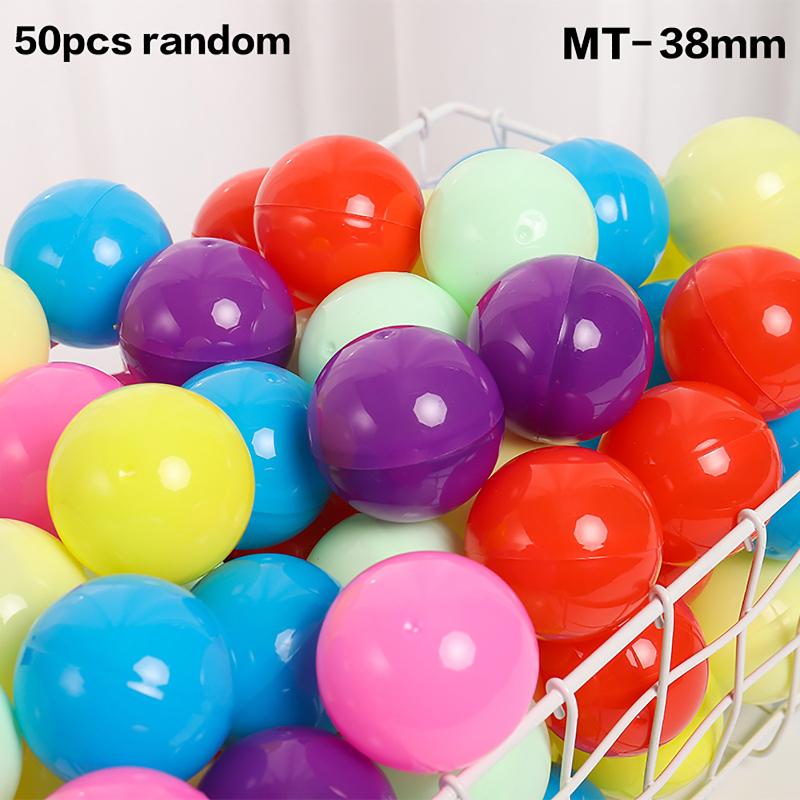 50Pcs 28-55Mm Tiny Empty Plastic Balls Capsule Toys Surprise Ball Container Prop Paintball Diy Making Things Models