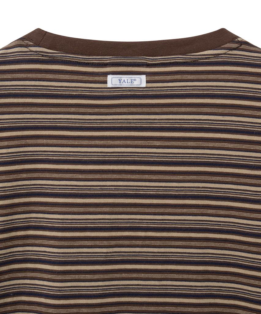YALE Multi-Stripe T-Shirt_Brown