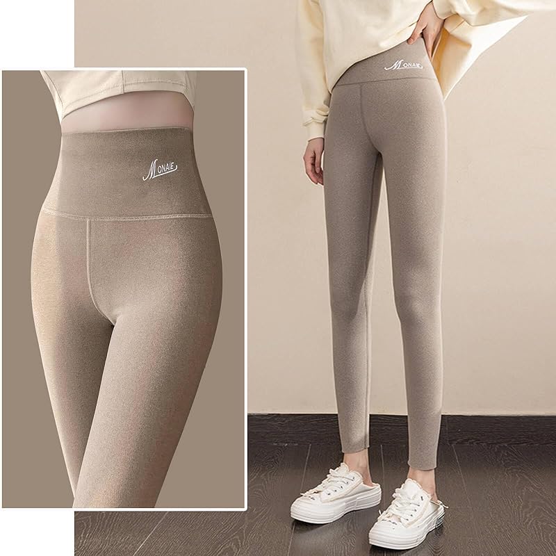 [Haru fourfivesix] Was it warm? pants ladies high waist leggings bottom of pants thermal inner Thin for winter Heat retention long spats extend warm