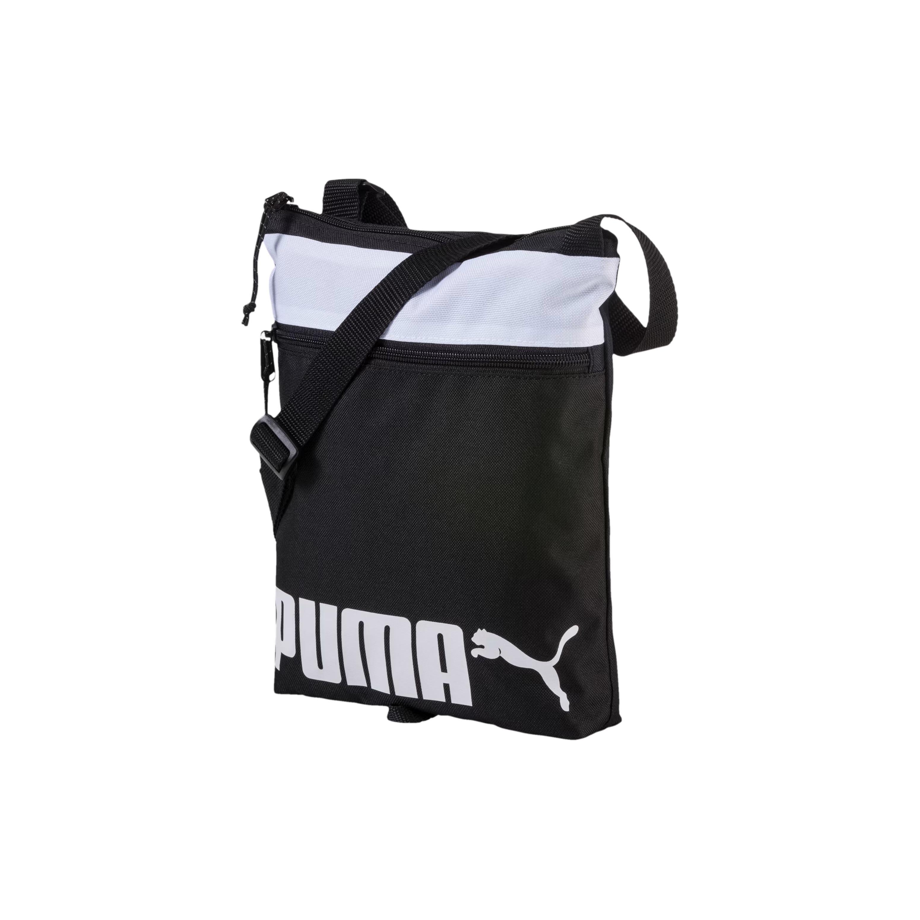 

New PUMA Fabric Shoulder Bag Crossbody Bag Regular Unisex Black 074526-01 24.1*5.1*25.9CM
