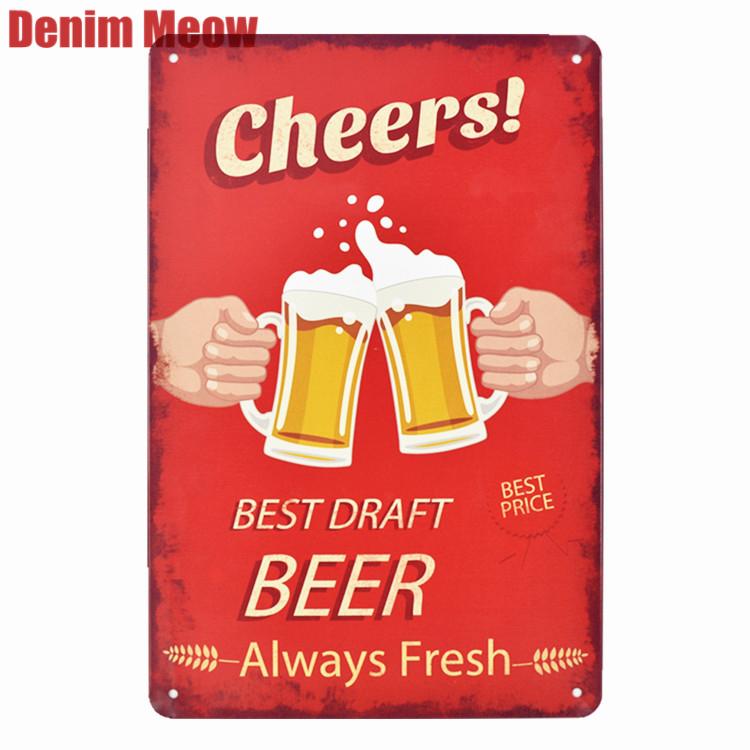 Rum Vintage Metal Tin Signs, Beer Wall Stickers, Bar, Grill, Pub, Cafe, Home Decor, Whisky Art Painting, Decorative Plates