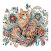 LEADINTOP Diamond Art Cat Irregular Beads 30X30cm Cute Diamond Painting Bead Art Kit Mosaic Art Popular Beginners Adults Children DIY Handmade Craft